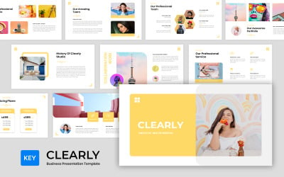 Clearly – бізнес презентація Keynote Template