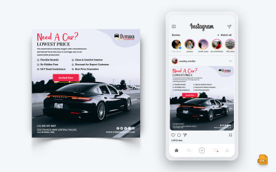 Servizi automobilistici Social Media Instagram Post Design-21