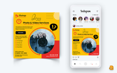 照片和视频服务社交媒体Instagram Post Design-13