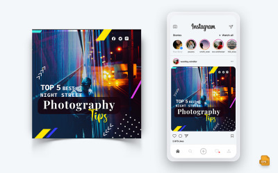 摄影服务社交网络Instagram Post Design-15