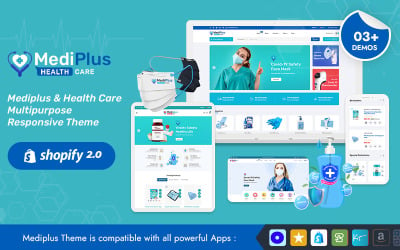 MediPlus – En butik för medicinsk utrustning – Shopify OS2.0-tema