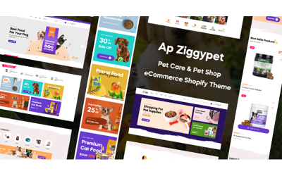 Ziggypet - Shopify主题的动物护理和交易