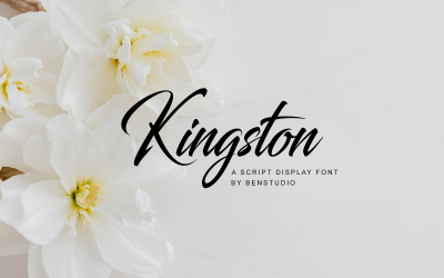 Kingston Schriftart, Skript, Anzeige