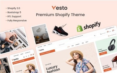 Vesto - The Megashop &amp;amp; 多商店高级Shopify主题