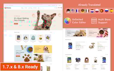 Petsnic - Pet Care, Pet Shop Prestashop Responsive Theme