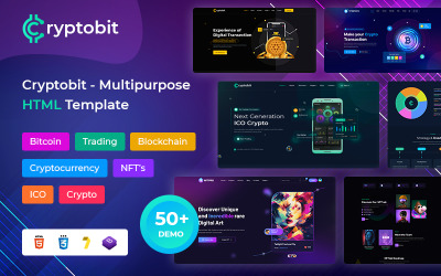 Cryptobit一体化HTML5数字货币模板