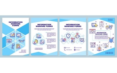 Modelo de Brochura Azul de Formulários de Guerra de Informação
