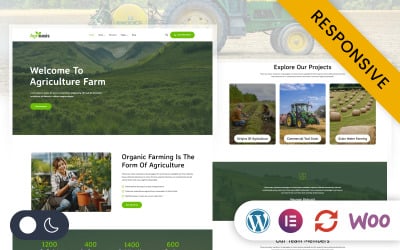 Agrioasis - Agriculture Farming Elementor WordPress Responsive Theme