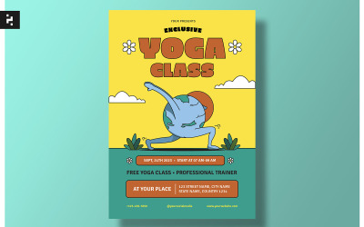 Yoga-Klassen-Vorlagen-Flyer