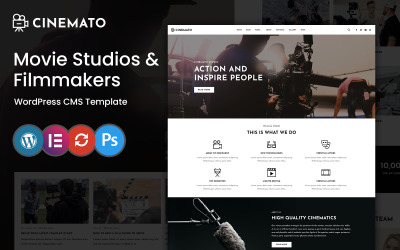 Cinemato - WordPress-thema voor filmstudio en filmmaker