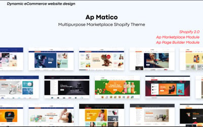 TM Matico - многоцелевая торговая площадка Shopify Theme