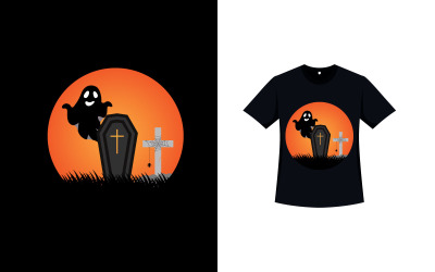 Scary Vector Illustration T-shirt Design