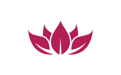 Beauty Lotus Flower logo template. Vector illustration. V4