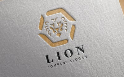 公司的专业狮子标志.