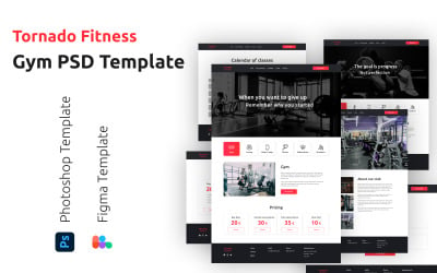 Tornado Fitness - Gym PSD Template