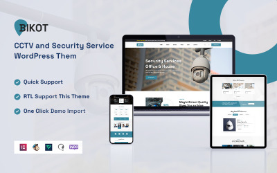 Bikot - CCTV和安全服务WordPress主题