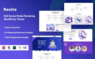 Resite - SEO Social Media Marketing WordPress-tema