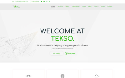 Tekso - Technology & IT解决方案登陆页面模板