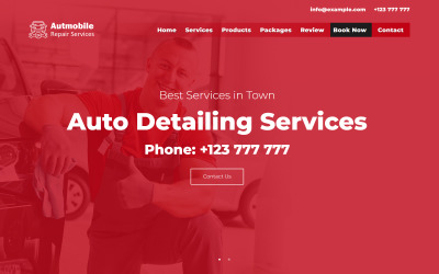 Automobile - Auto Detailing &amp;amp; Car Services Multipurpose Responsive Landing Page Template