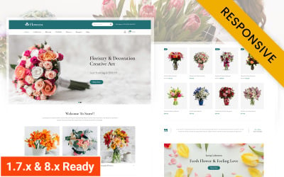 Flowrest - Thème PrestaShop Fleurs, Boutique et Boutique de cadeaux