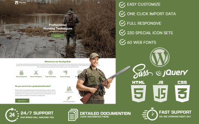 Hunter - Hunting Club Wordpress-thema