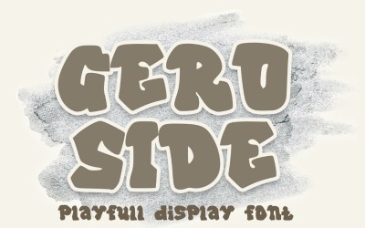 Geroside - Police d&amp;#39;affichage Graffiti