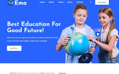 Eman - Kindergarten and Child Care WordPress Theme.