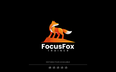 Стиль логотипа Fox Gradient 3