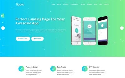 Appro - App Landing Page WordPress Theme