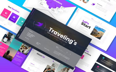 Bird Airline Travel Agency 谷歌的幻灯片 Template