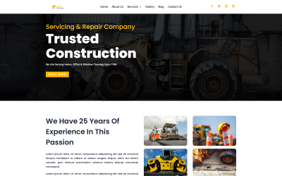 Taran  Constrution Divi Wordpress theme