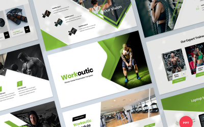 Fitness ve Spor Salonu Sunumu PowerPoint Şablonu