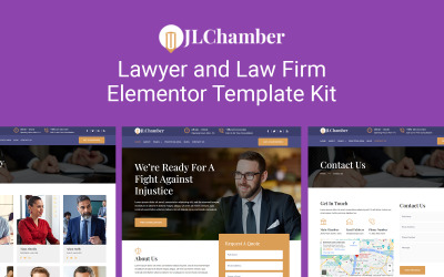 JLCamber - Advokat och advokatbyrå Elementor Template Kit