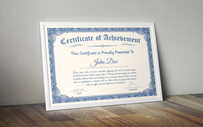 Classic Certificate Award Template 02