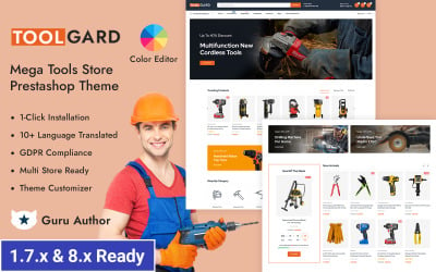 Toolgard - Mega 工具 Store Prestashop 响应 Theme