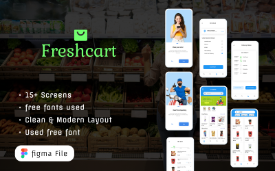 Freshcart-在线杂货Ui工具包|应用商店