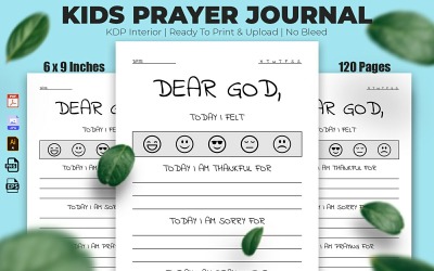 Kids Prayer Journal KDP Interior Design