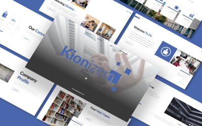 Modello Powerpoint di Kionizem dell&amp;#39;azienda