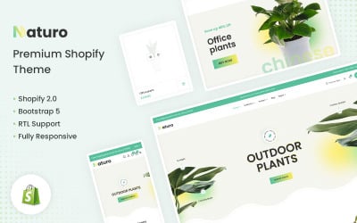 Naturo - премиум-тема Shopify The Plants &amp;amp; Seeds