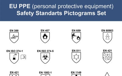 PPE安全EN标准象形文字集