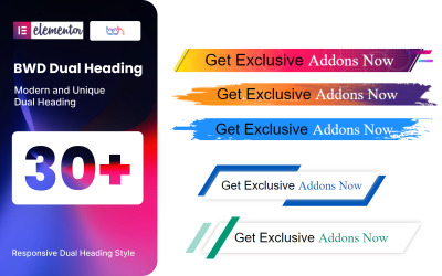 Elementor için Çift Başlıklı WordPress Eklentisi