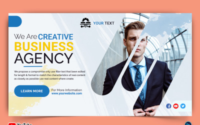 Business Service YouTube Thumbnail Design Template-65