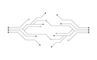 Circuit vector illustration design 9