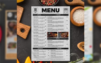 Modern Minimalist Menu Template