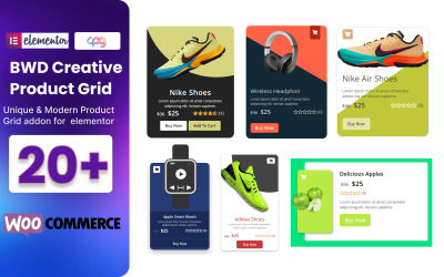 Plugin WordPress de la grille de produits WooCommerce pour Elementor