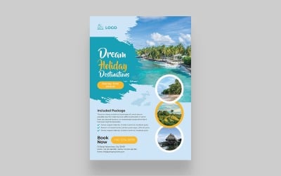 Шаблон дизайна плаката туристического агентства
