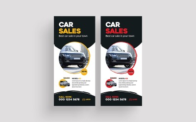 Modern Car Sale Dl Flyer Design Template