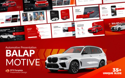 BalapMotive Automotive Szablon prezentacji PowerPoint