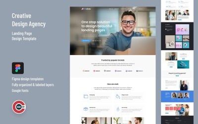 Creative Digital Agency Landing Page Design - 00001