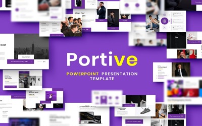 Portive - Zakelijke PowerPoint-sjabloon